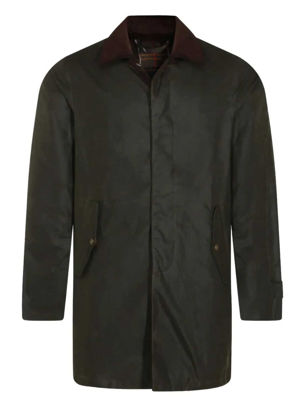 Baracuta x Barbour コーデュロイカラーコート - Green - 画像1