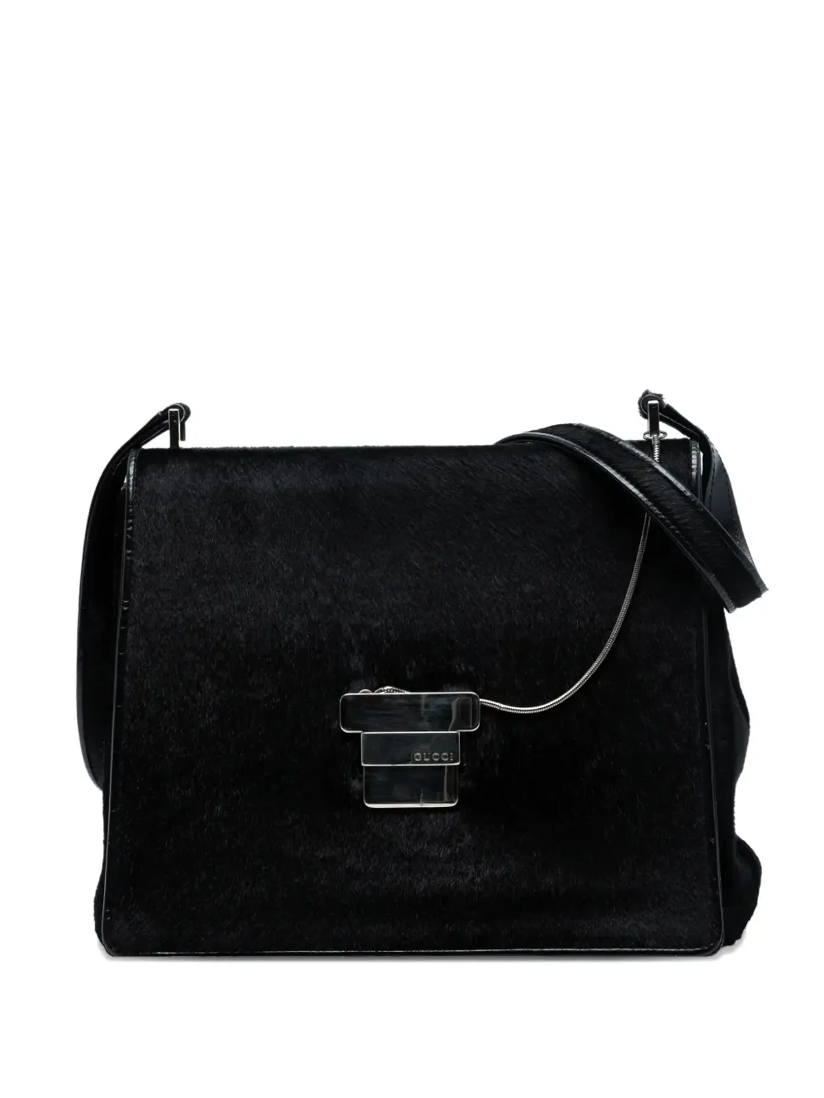 Gucci ビンテージ 20th Century Pony Hair ショルダーバッグ - ブラック - 画像1