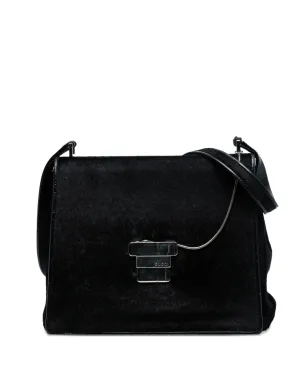 Gucci ビンテージ 20th Century Pony Hair ショルダーバッグ - ブラック - サムネイル1