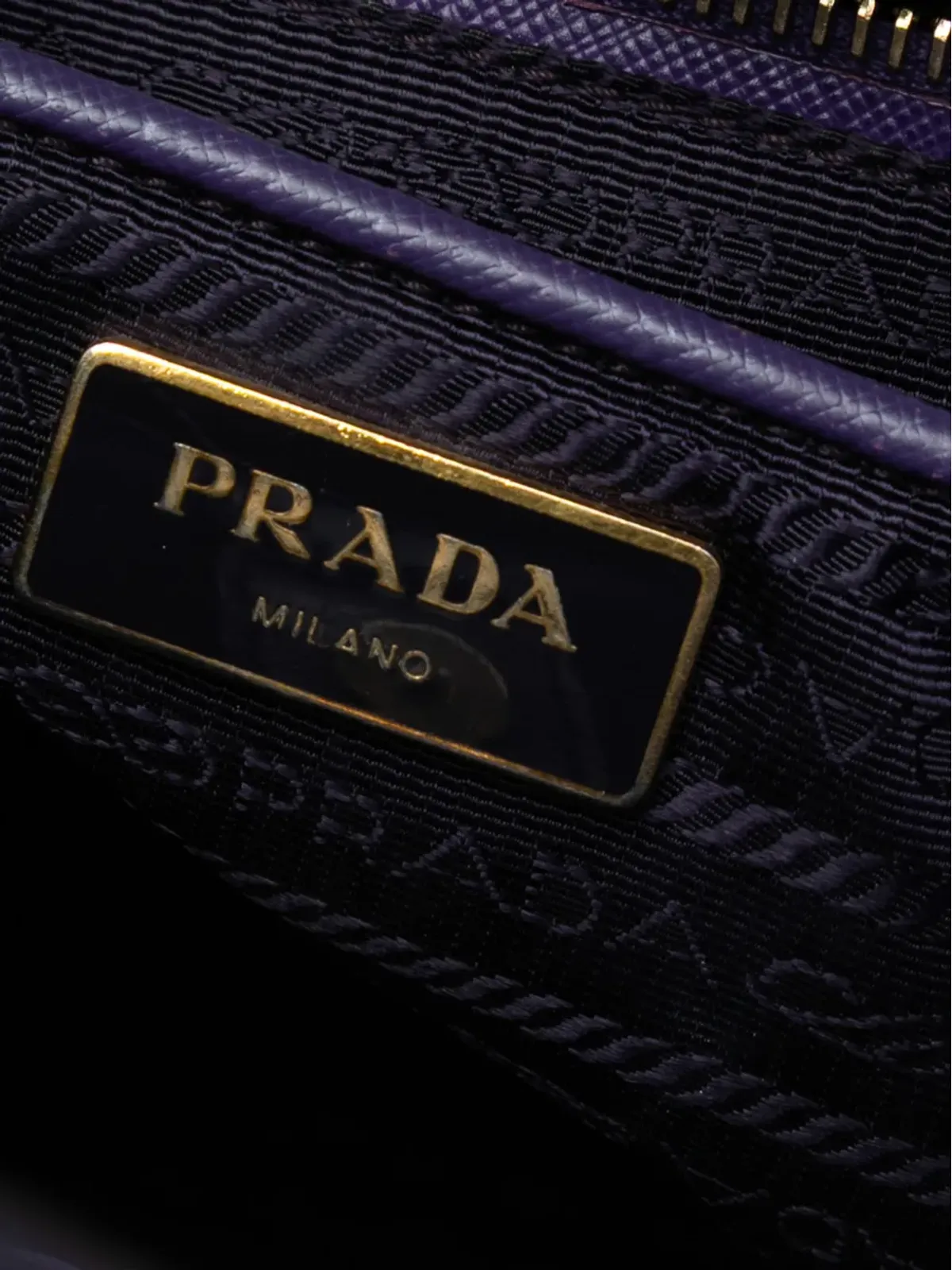 Prada ビンテージ 2000-2025 サフィアーノ・Lux サッチェル パープル - 画像5
