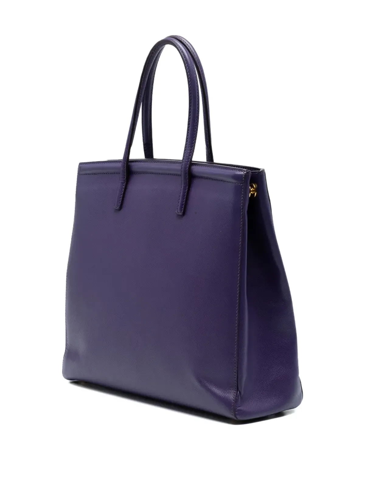 Prada ビンテージ 2000-2025 サフィアーノ・Lux サッチェル パープル - 画像2