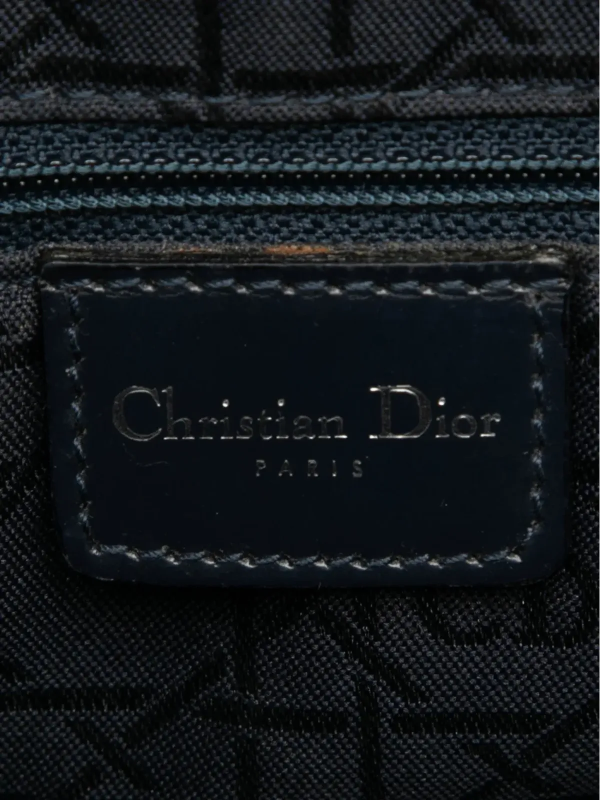 Christian Dior ビンテージ レディ ディオール サッチェル デニム カナージュ アクリルハンドル - 画像5