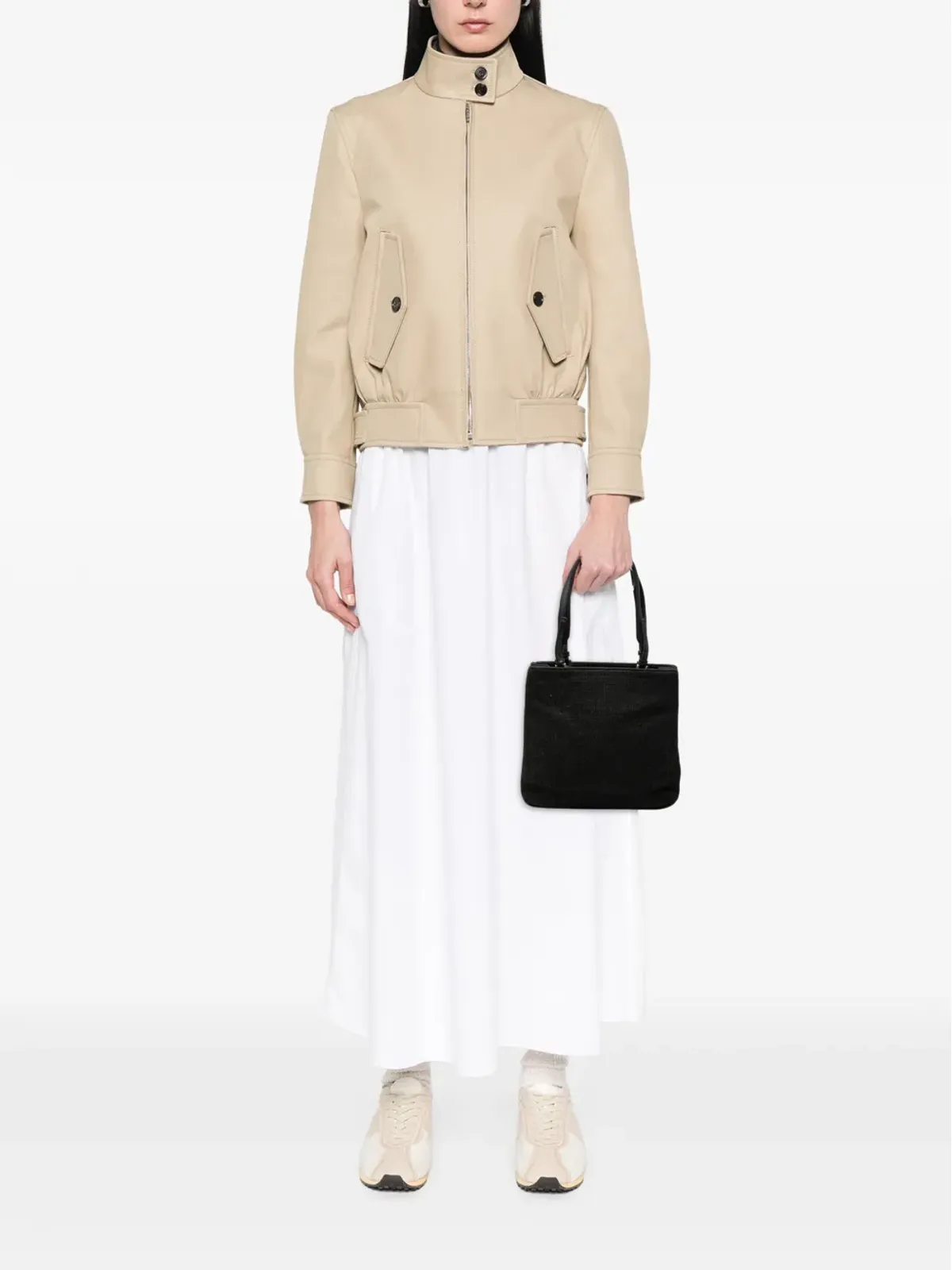 Prada Pre-Owned ウール製トートバッグ ブラック - 画像2