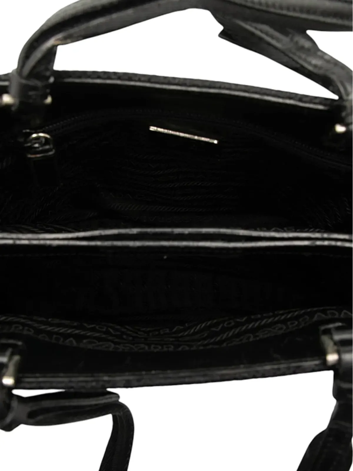 Prada Pre-Owned ウール製トートバッグ ブラック - 画像4