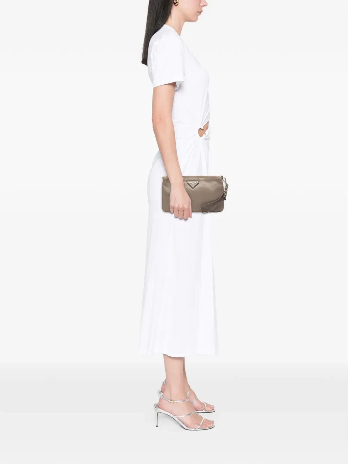 Prada ビンテージ Tessuto クラッチバッグ - ブラウン - 画像2