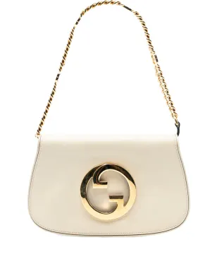 Gucci ビンテージ 2016-2025 カーフレザー ブロンディー チェーン サッチェル ホワイト - サムネイル1