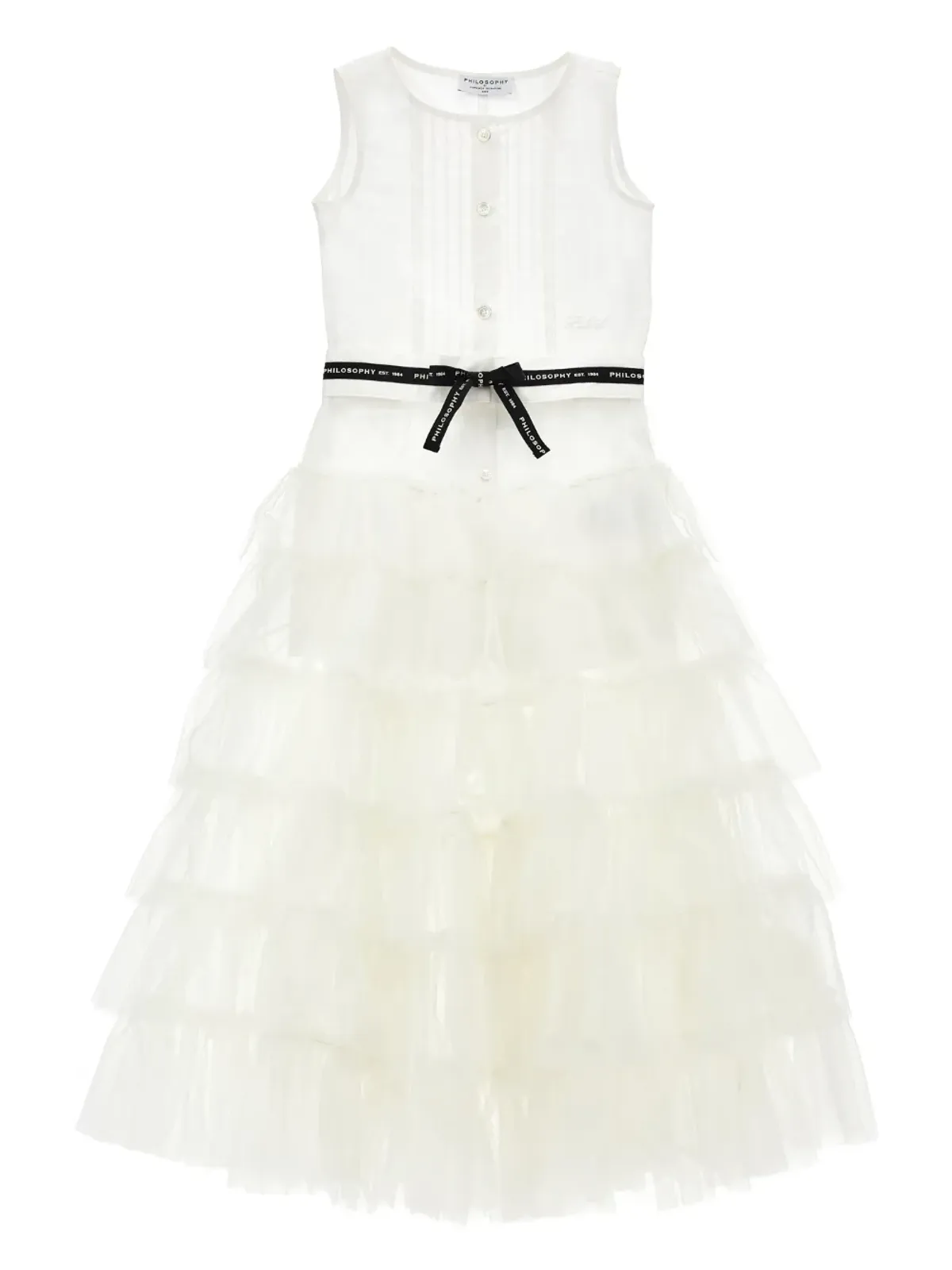 Philosophy Di Lorenzo Serafini Kids ラッフルリボン スカート セット - 画像1