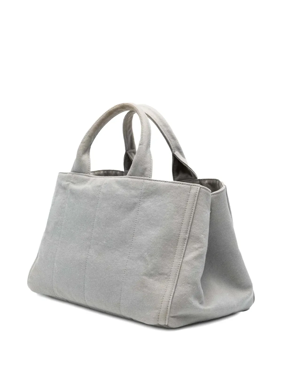 Prada ビンテージ 2013-2025 キャンバス Canapa Bijoux サッチェル - グレー - 画像3