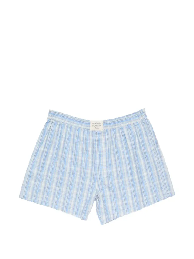 Acne Studios Acne Studios チェック柄ショーツの商品画像