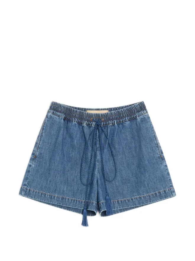 Valentino Garavani Valentino Garavani デニム シャンブレー ショートパンツの商品画像