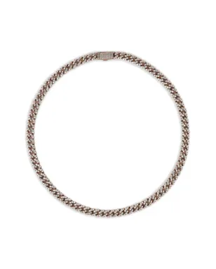 Jewels Aficionado ダイヤモンド キューバンリンク ネックレス - ピンク - サムネイル1