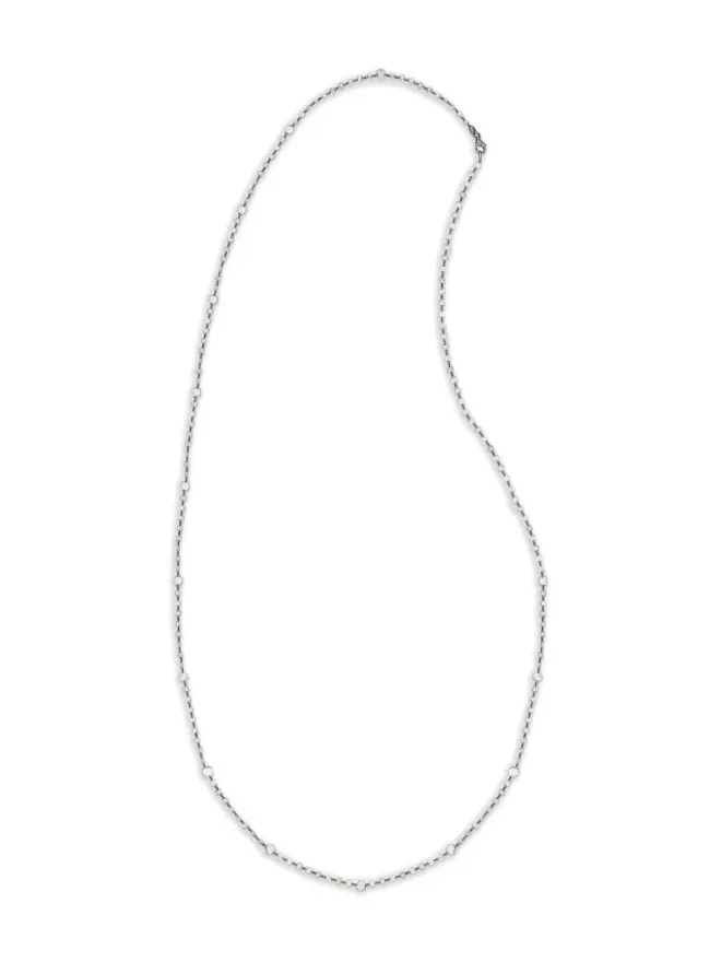 Jewels Aficionado Jewels Aficionado 18Kホワイトゴールド ダイヤモンド チェーンネックレスの商品画像