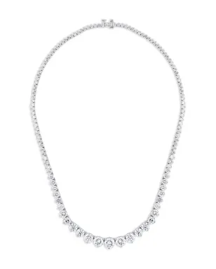 Jewels Aficionado リビエラ ダイヤモンド テニスネックレス - シルバー - サムネイル1