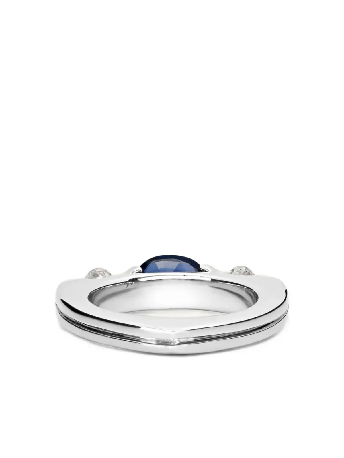 Jewels Aficionado 18Kホワイトゴールド サファイアとダイヤモンド リング - 画像3