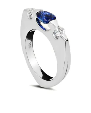 Jewels Aficionado 18Kホワイトゴールド サファイアとダイヤモンド リング - サムネイル4
