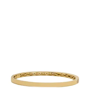 Jewels Aficionado 18Kイエローゴールド マザーオブパールとダイヤモンド バングルブレスレット - サムネイル4