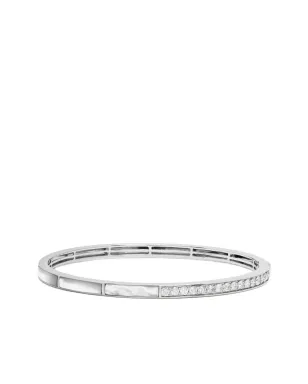 Jewels Aficionado 18Kホワイトゴールド ダイヤモンド マザーオブパール ブレスレット - サムネイル1