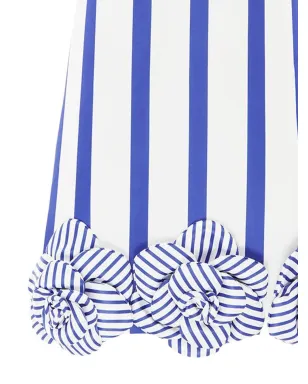 Leo Lin Suzy striped floral mini dress - White - サムネイル2