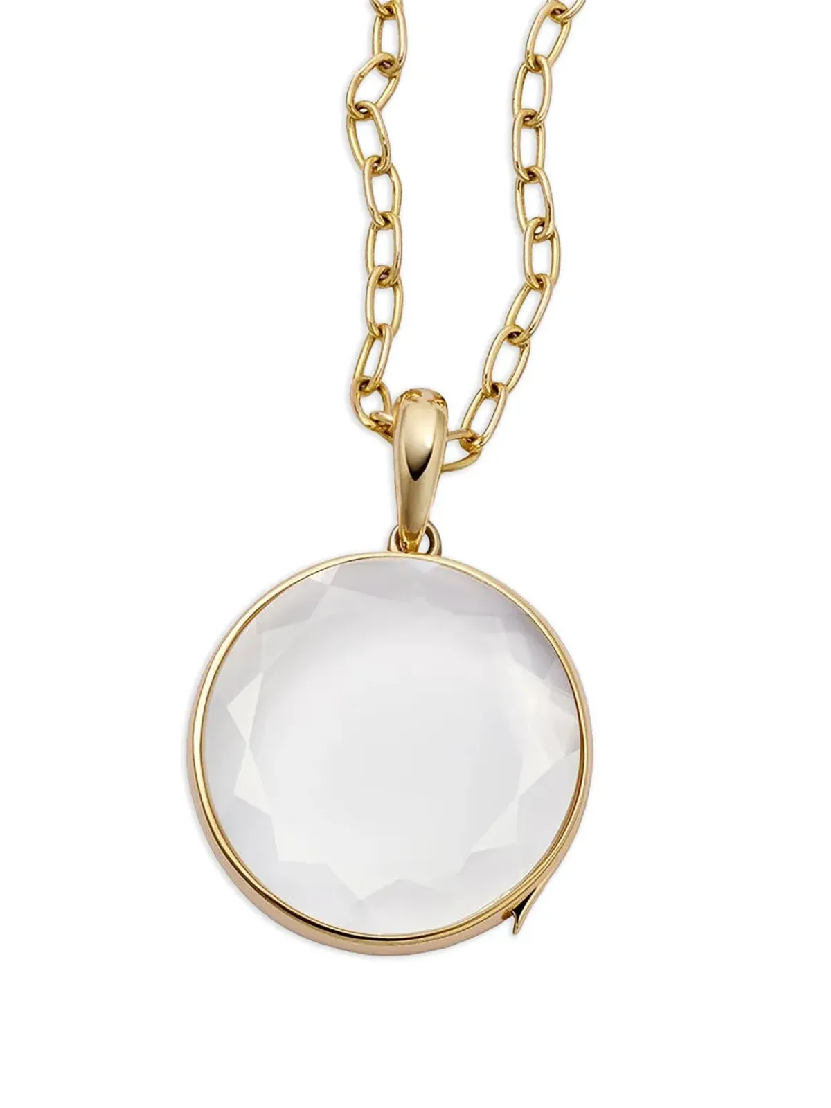 Loquet 18K イエローゴールド サファイアクリスタル ネックレス - 画像2