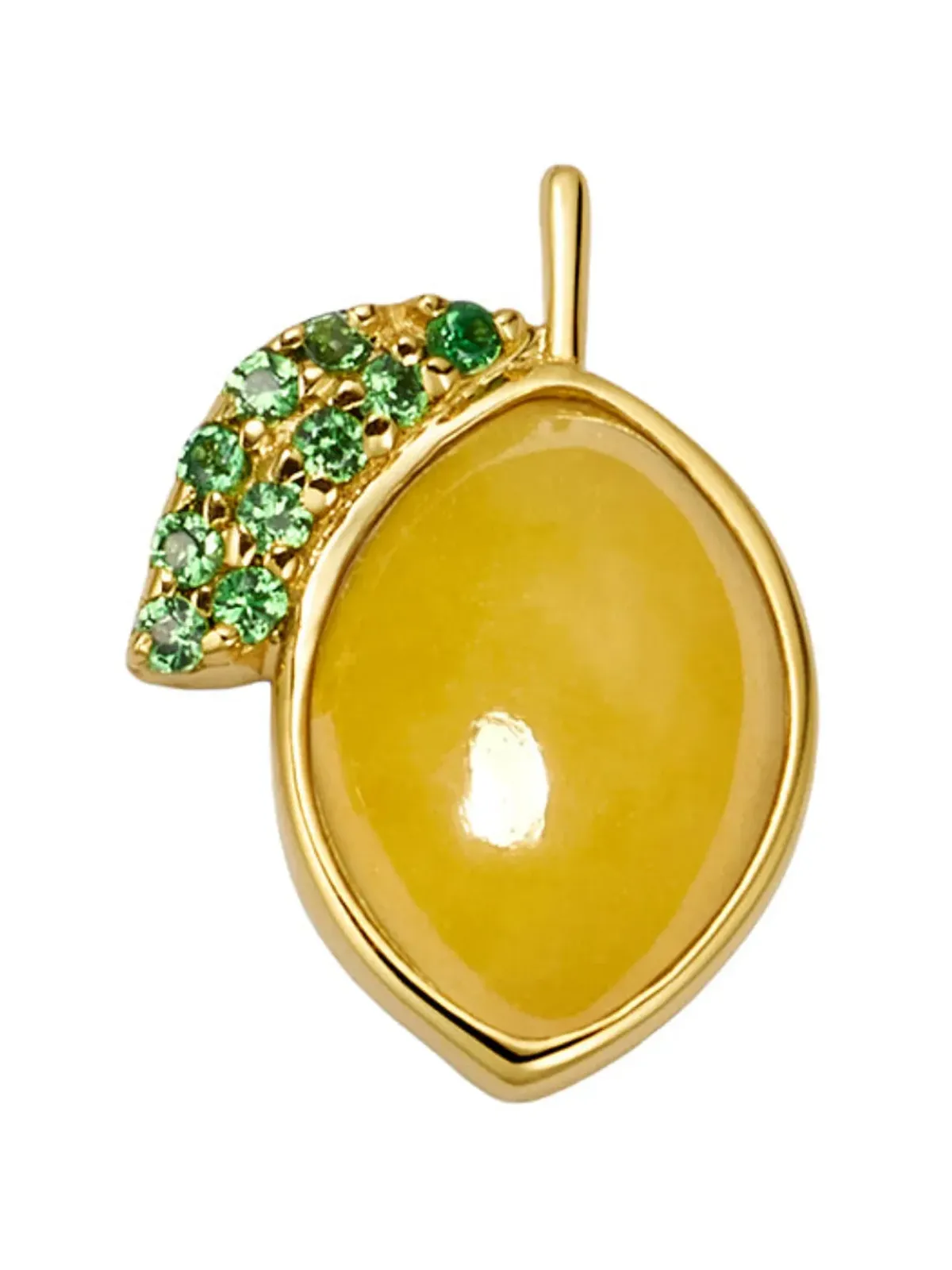 Loquet レモン tsavorite チャーム - 画像2