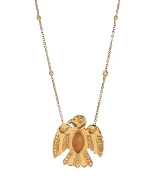 Jacquie Aiche 14K イエローゴールド オパール イーグル ダイヤモンド ネックレス - サムネイル1