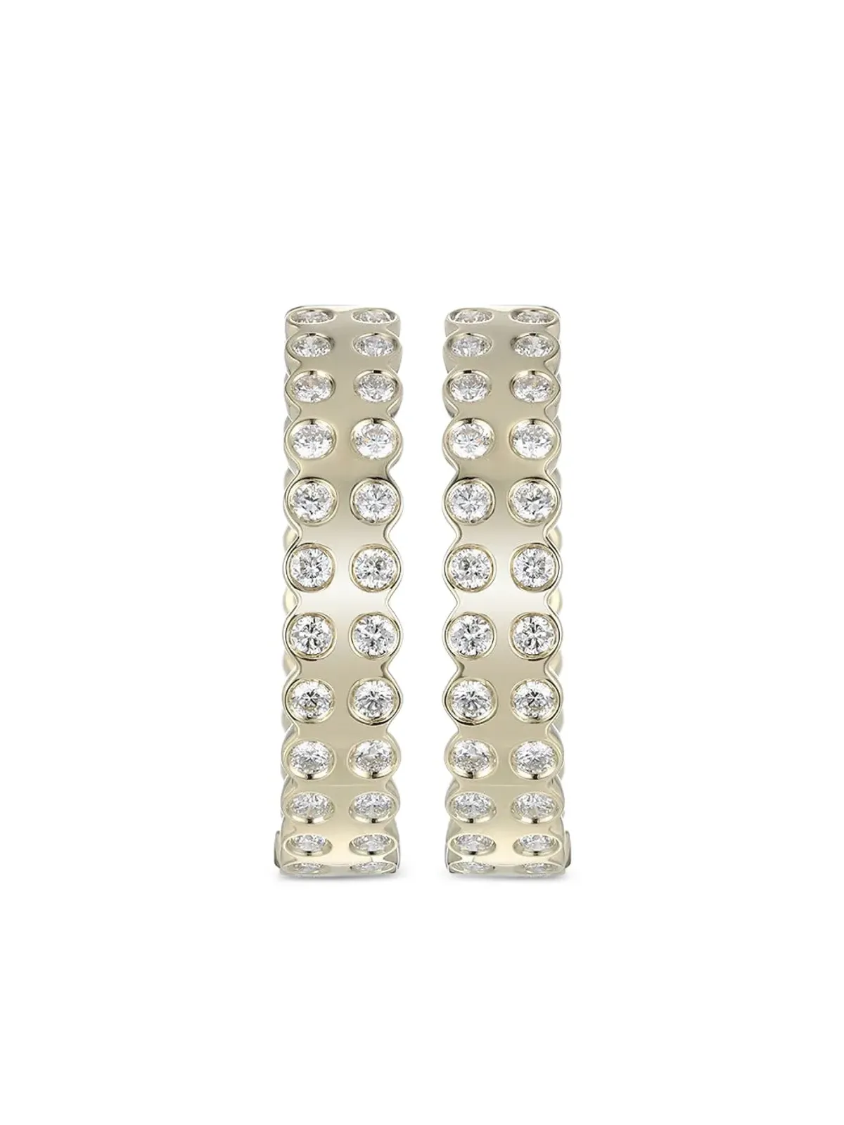 Type Jewelry レゴ ダイヤモンド フープピアス - 画像1