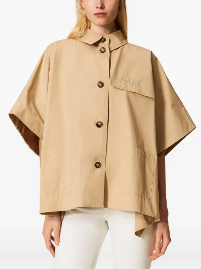 TWINSET TWINSET ボタン織りポンチョの商品画像