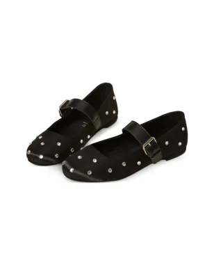 TWINSET Kids ラインストーン付きフラットシューズ - サムネイル1