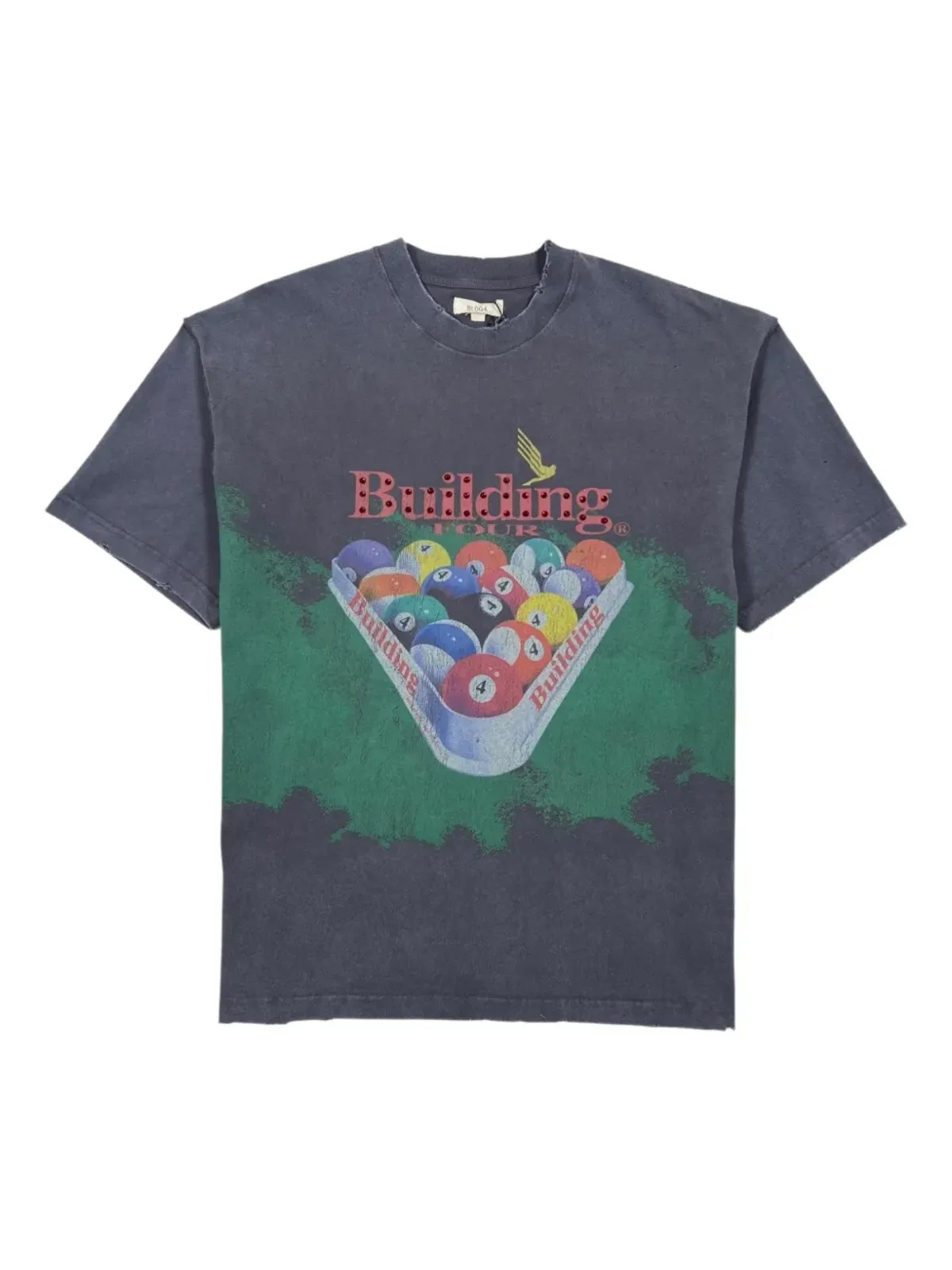 BLDG4 ビリヤード グラフィック Tシャツ - 画像1