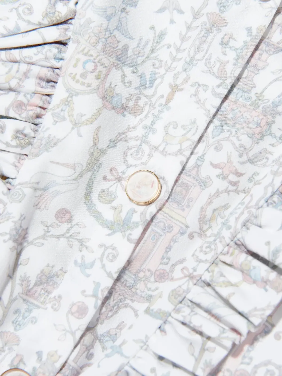 Atelier Choux 幾何学模様のフリル付きドレス - 画像4