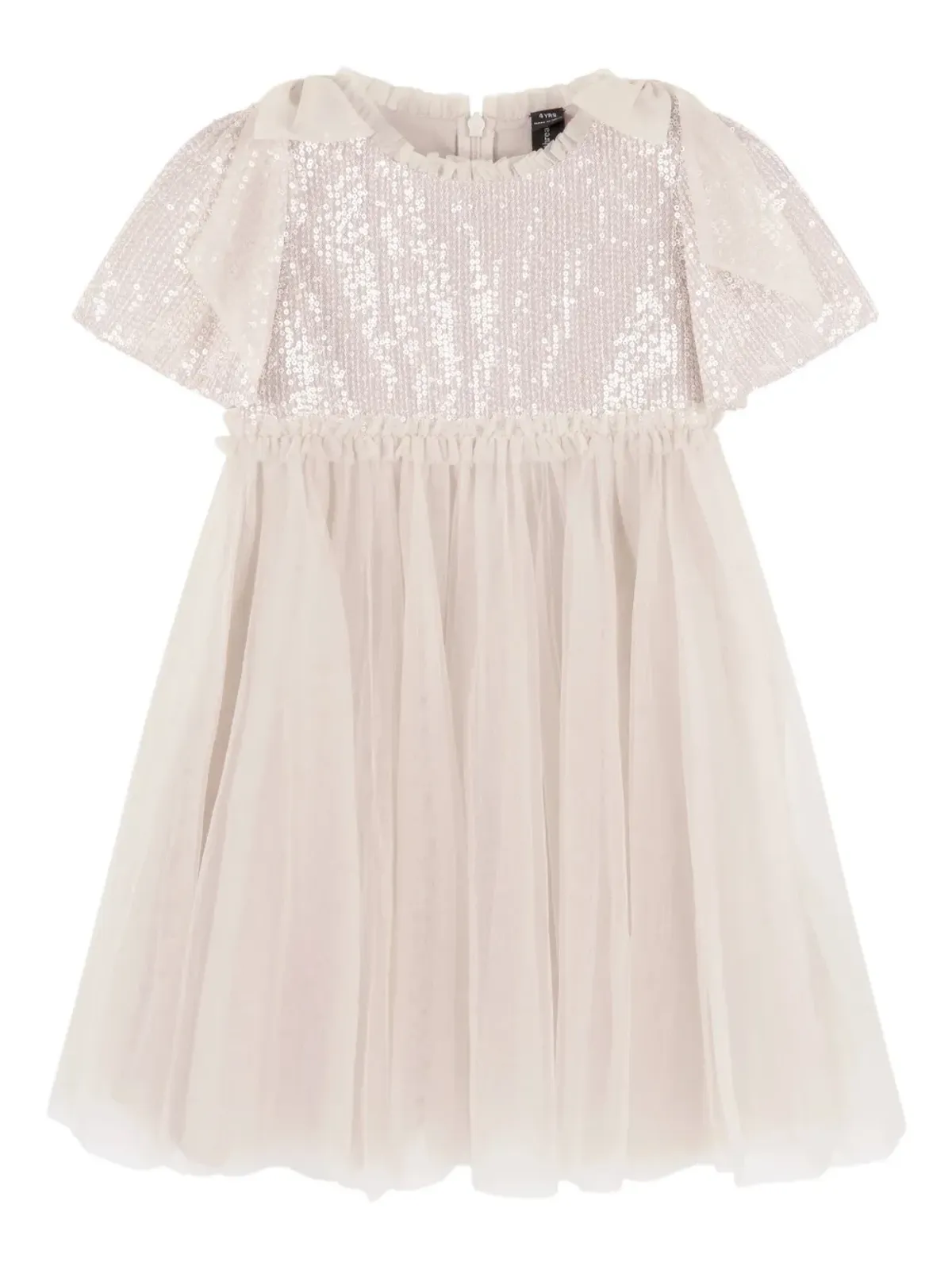 NEEDLE & THREAD KIDS Paloma sequin ruffled dress - 画像1