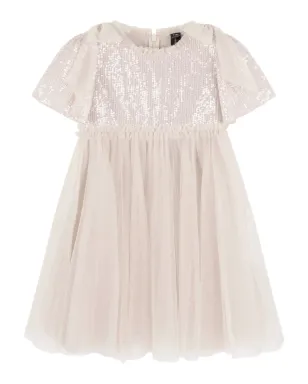 NEEDLE & THREAD KIDS Paloma sequin ruffled dress - サムネイル1