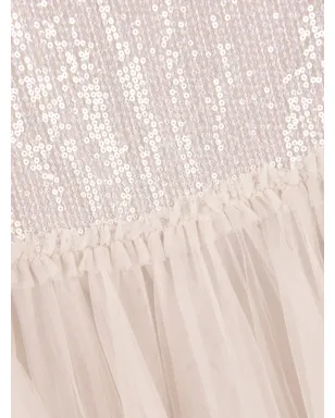NEEDLE & THREAD KIDS Paloma sequin ruffled dress - サムネイル4
