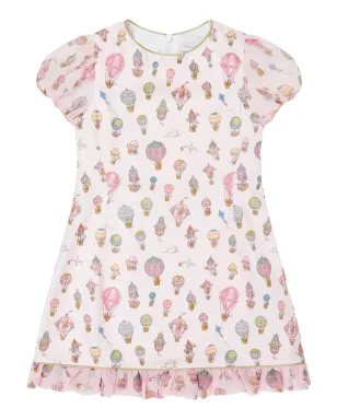Atelier Choux ジョセフィーヌ・フリルプリントドレス - ピンク - サムネイル1