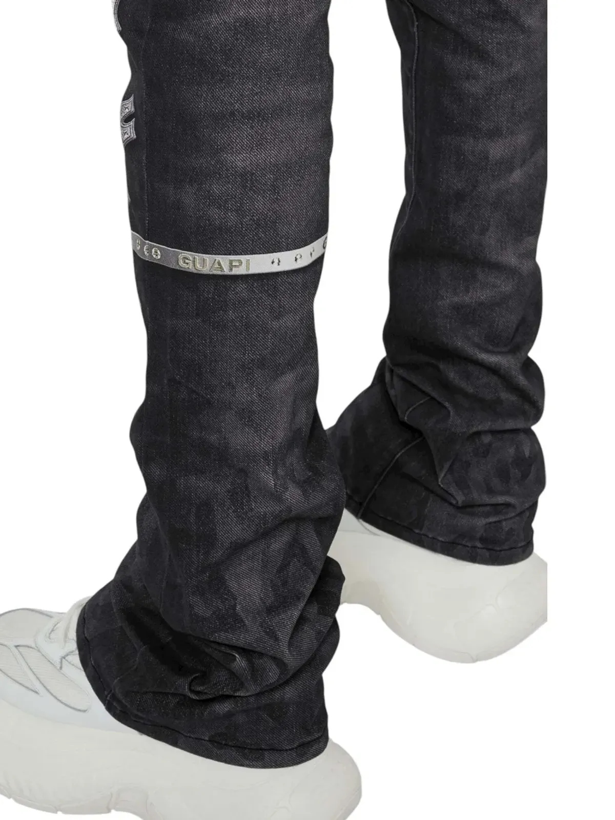 GUAPI Heavens rosary crosses vault jeans - 画像5