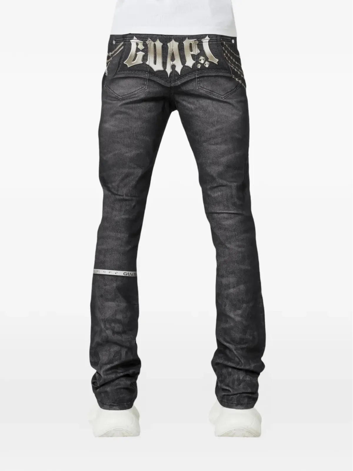 GUAPI Heavens rosary crosses vault jeans - 画像4