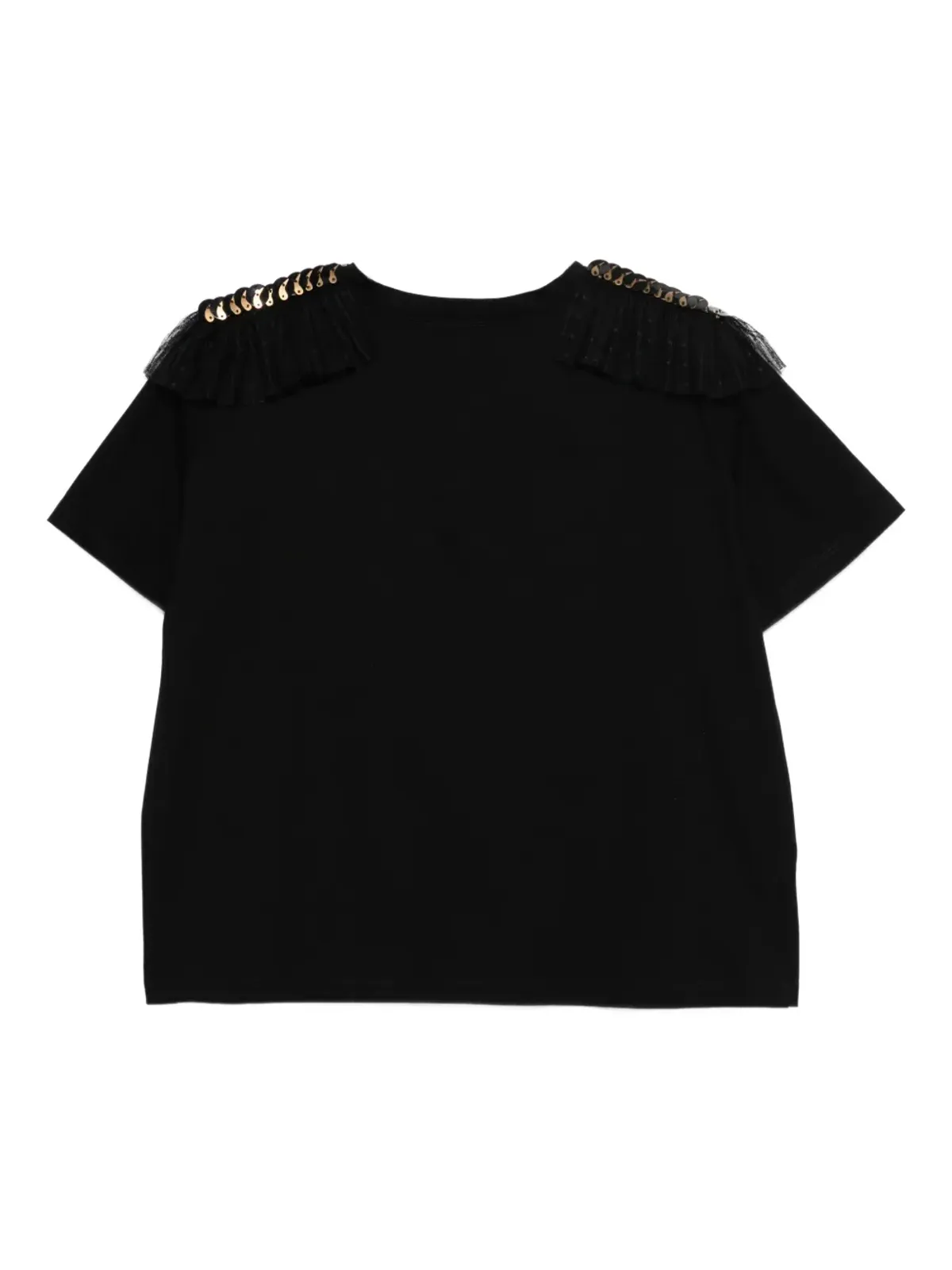 Parlor ラッフルスパンコール Tシャツ - 画像2