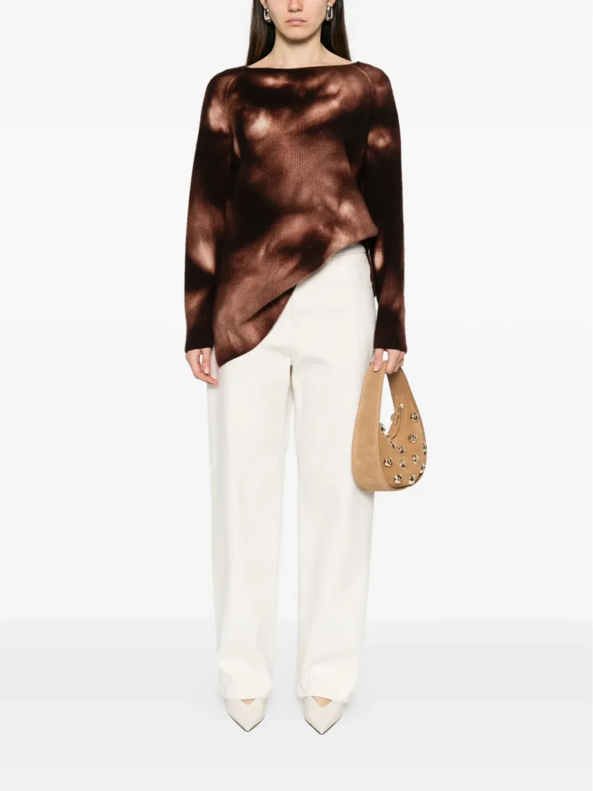 A.N.G.E.L.O. Vintage Upcycling tie-dye sweater - Brown - 画像2
