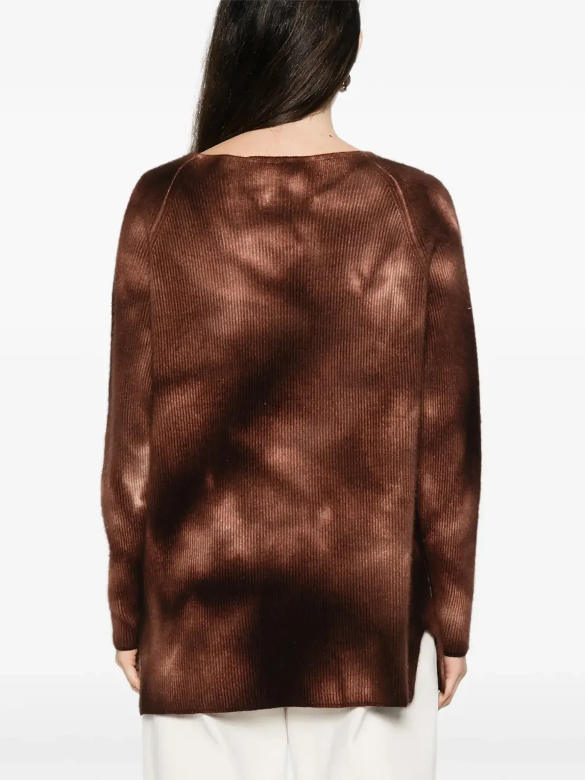 A.N.G.E.L.O. Vintage Upcycling tie-dye sweater - Brown - 画像4