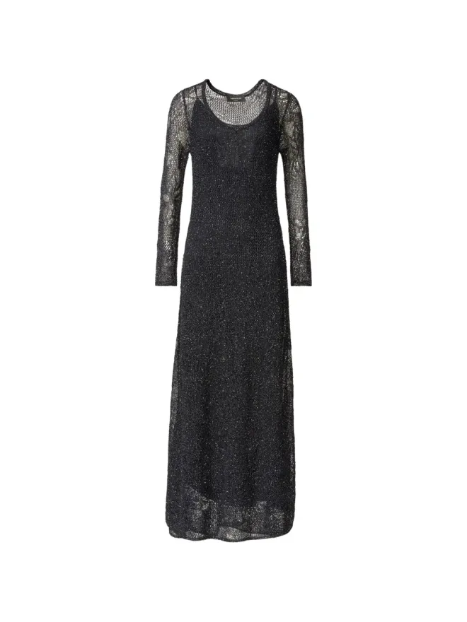 Fabiana Filippi Fabiana Filippi ロングスリーブレースドレスの商品画像