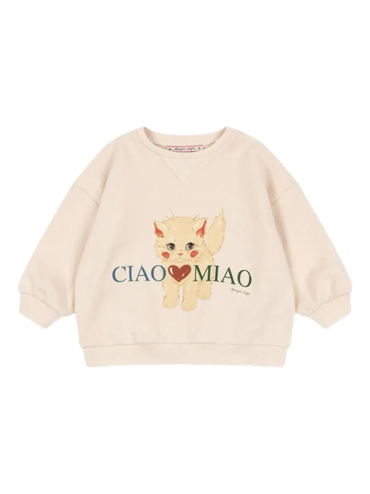 Konges Sløjd グラフィック クルーネック トップ - 画像1