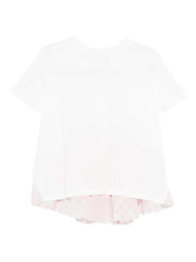 Parlor Parlor 水玉柄フリルTシャツの商品画像