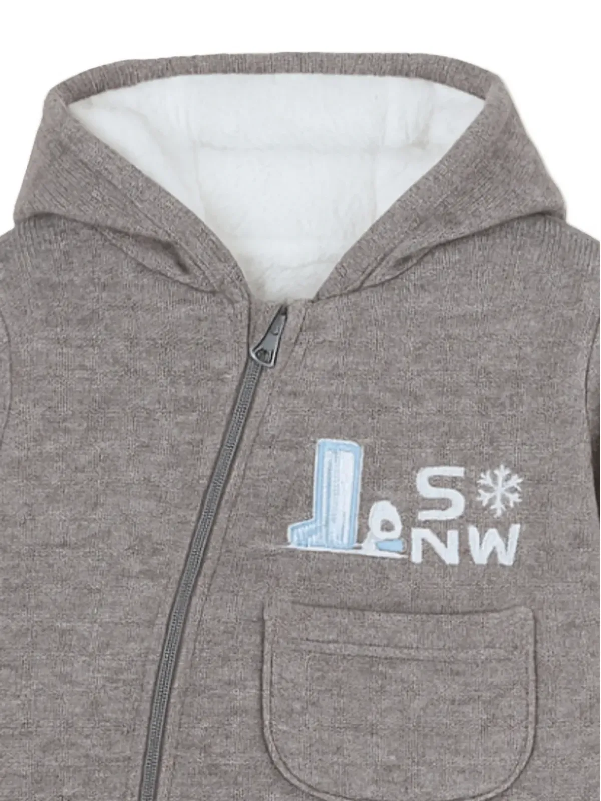mininio hooded pyjama - Grey - 画像4