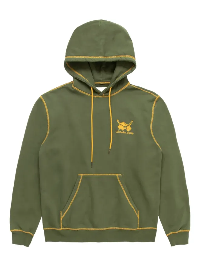 Nicholas Daley Nicholas Daley drawstring hoodie - Greenの商品画像