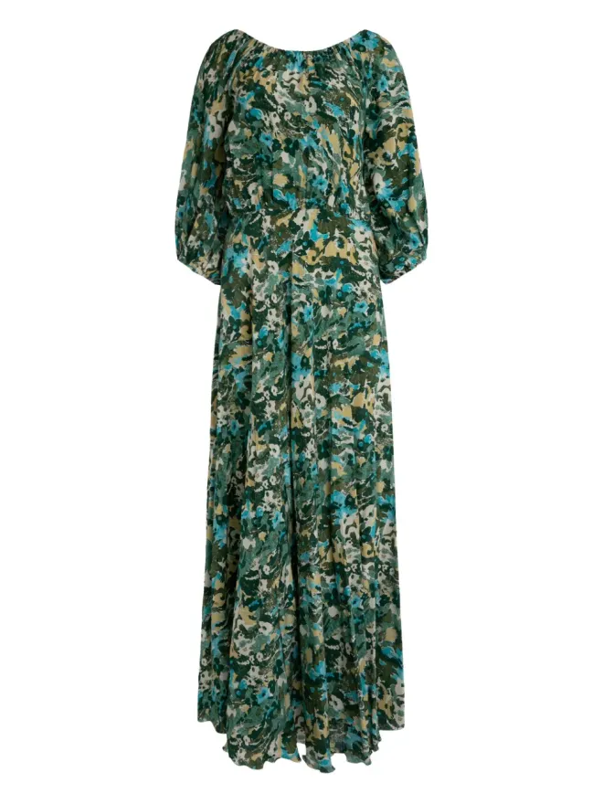 Marinella Marinella Sara クルーネック マキシドレスの商品画像