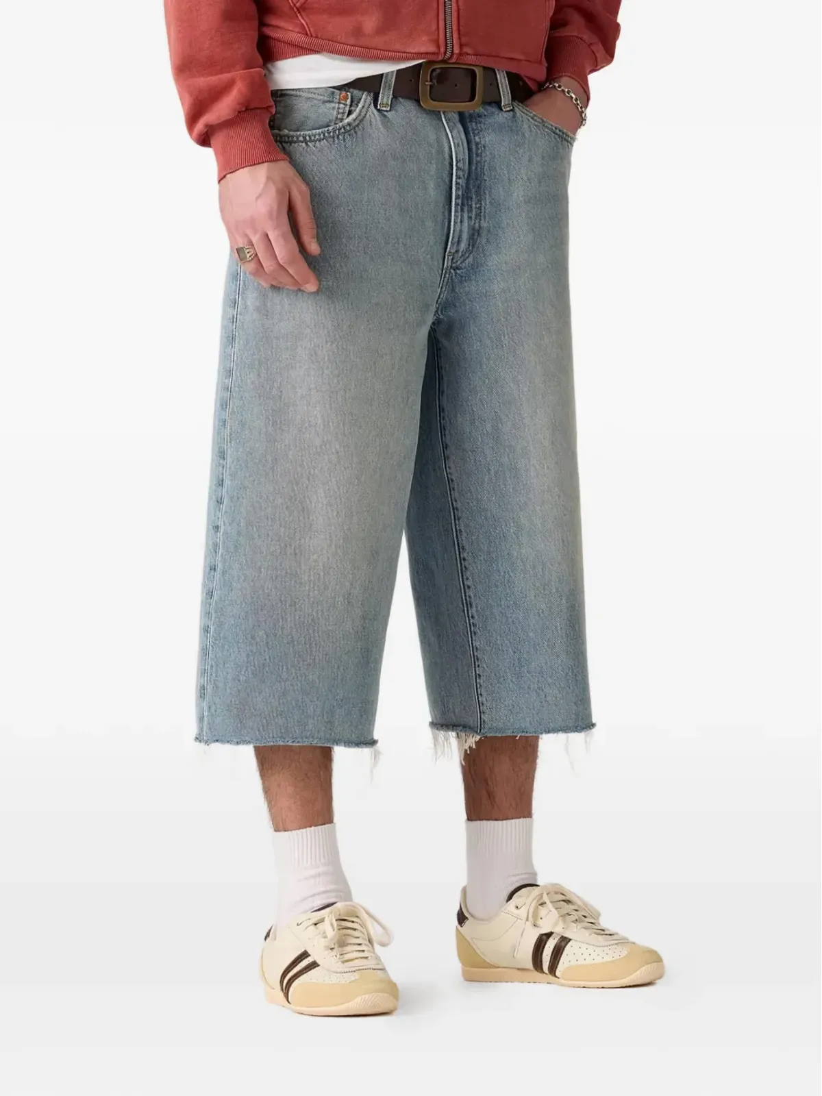 Levi's 478™ バギー・カプリ デニムショーツ ブルー - 画像2