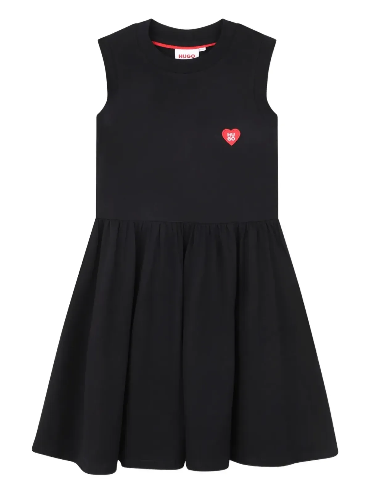 HUGO KIDS heart-detail sleeveless dress - Black - 画像1