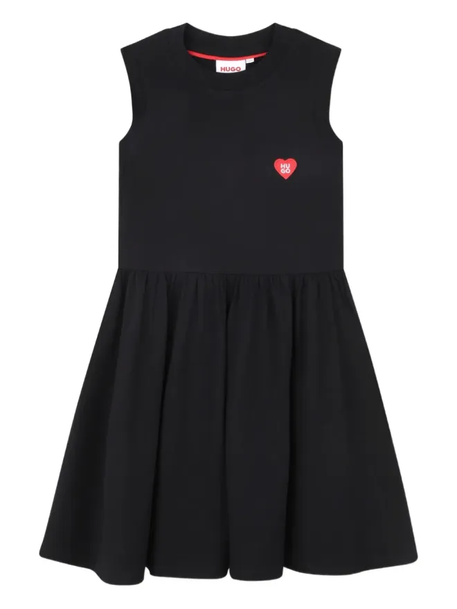 HUGO KIDS HUGO KIDS heart-detail sleeveless dress - Blackの商品画像