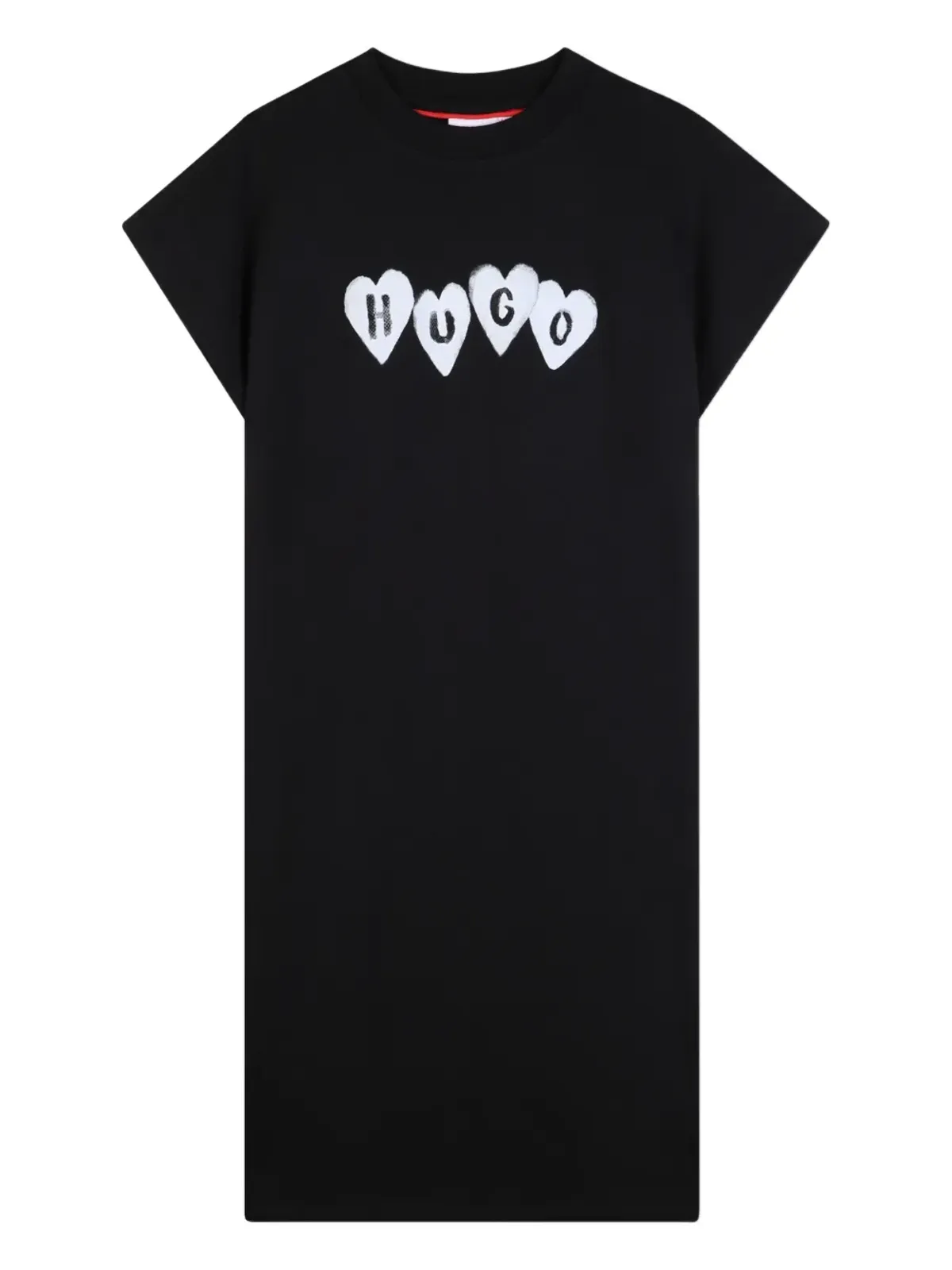 HUGO KIDS ハート柄グラフィックTシャツドレス - 画像1