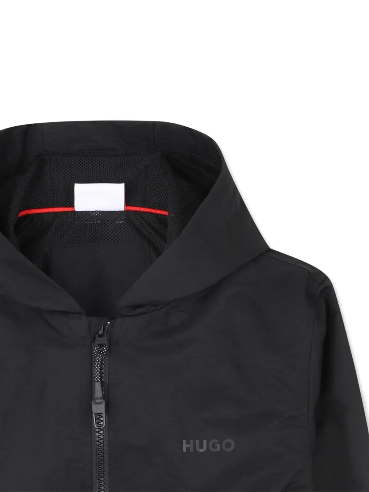 HUGO KIDS hooded zip-up coat - Black - 画像3